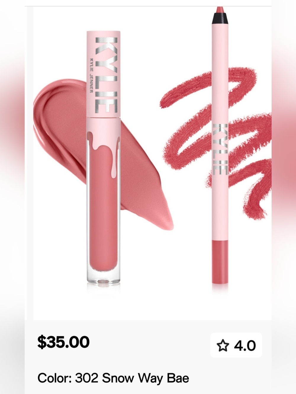 1 KYLIE  Liquid Lipstick & Lip Liner Duo - Pick One, 2 Colors - Picture 7 of 10